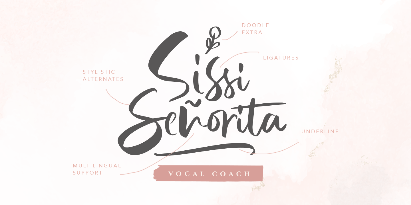 Beispiel einer Lindsay Brown Alt-Schriftart